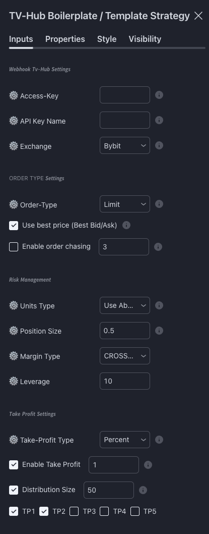 TradingView strategy template input fields part 1